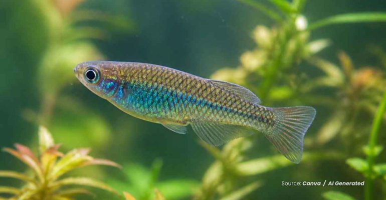 20240806 at 08.00 - IKAN MEDAKA CELEBES WARNA HITAM TANDA DOMINAN