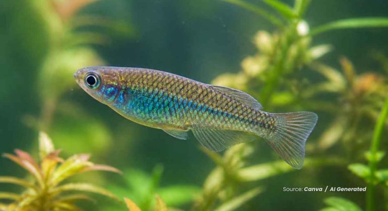 20240806 at 08.00 - IKAN MEDAKA CELEBES WARNA HITAM TANDA DOMINAN