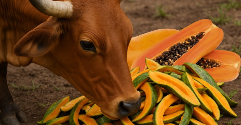 IPB DIGITANI - TANI DAN NELAYAN CENTER IPB UNIVERSITY - APAKAH KULIT PEPAYA BISA DIGUNAKAN SEBAGAI PAKAN TERNAK?