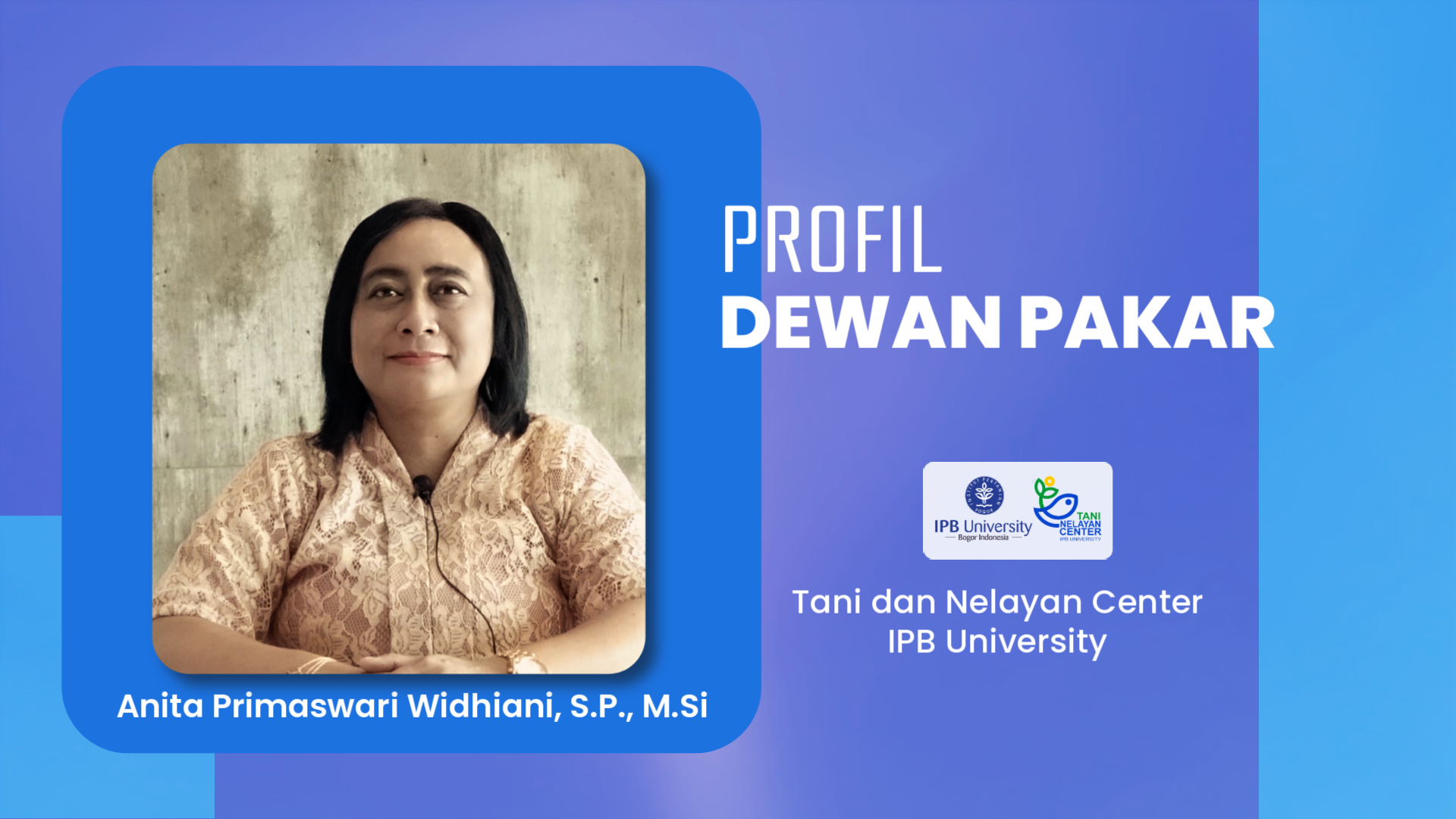 Anita Primaswari Widhiani, S.P., M.Si