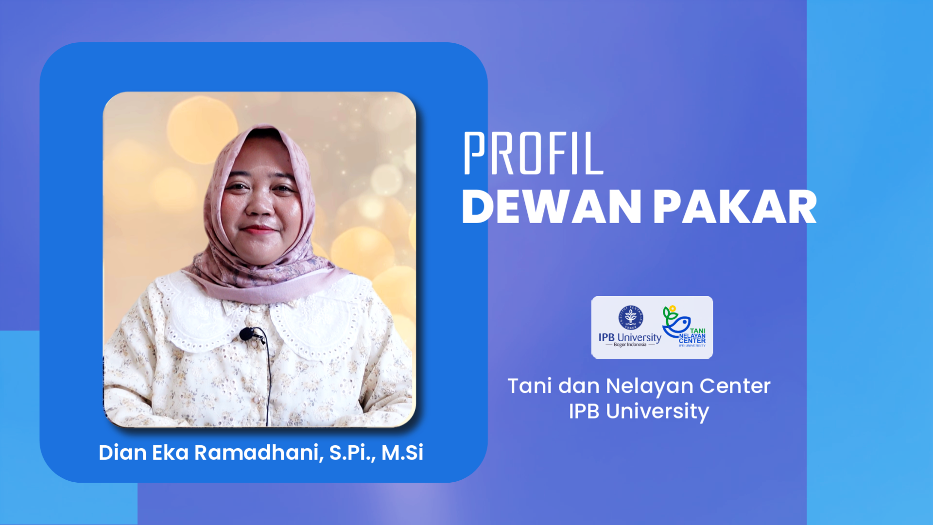 Dian Eka Ramadhani, S.Pi., M.Si