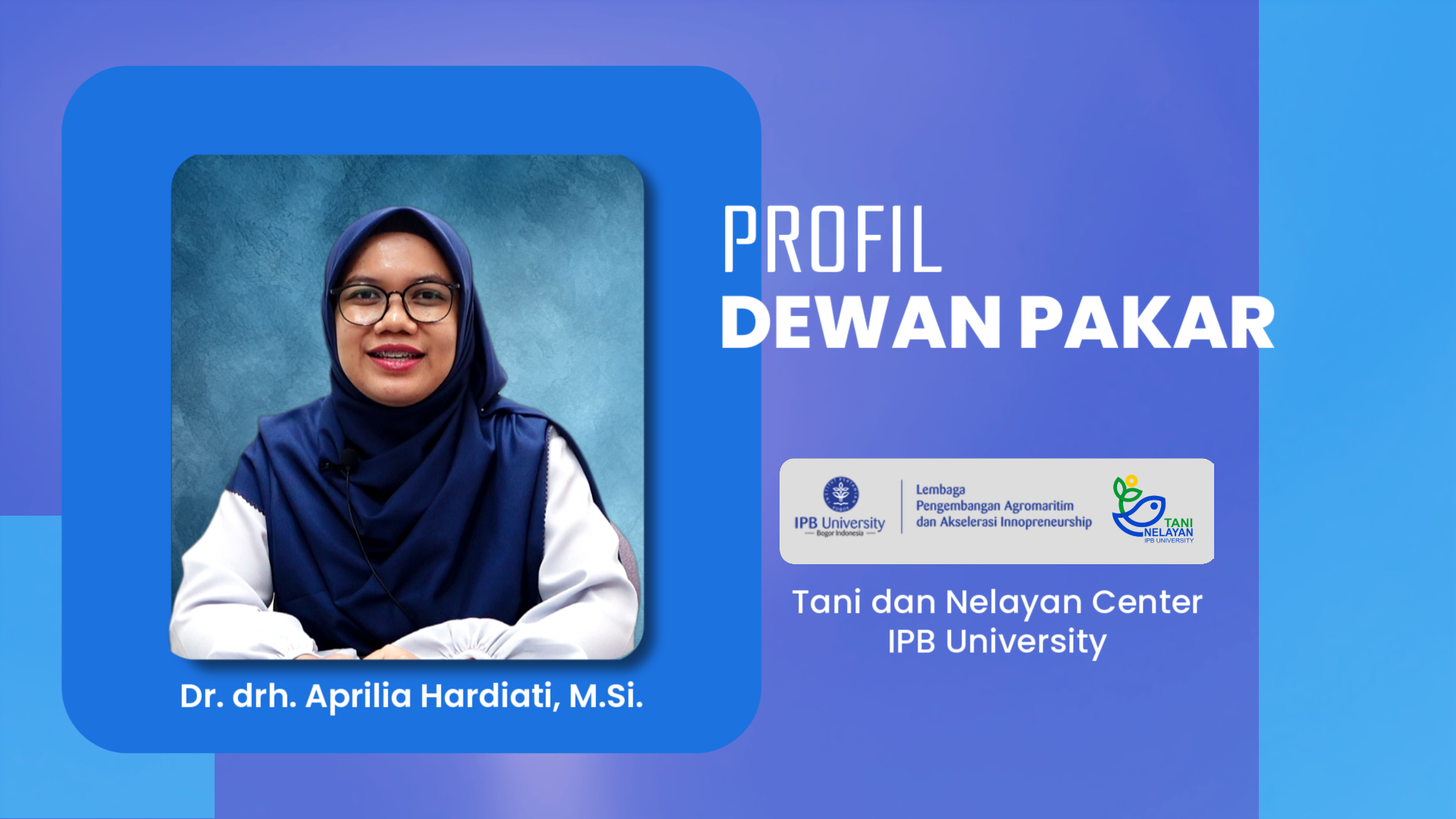 Dr. drh. Aprilia Hardiati, M.Si.