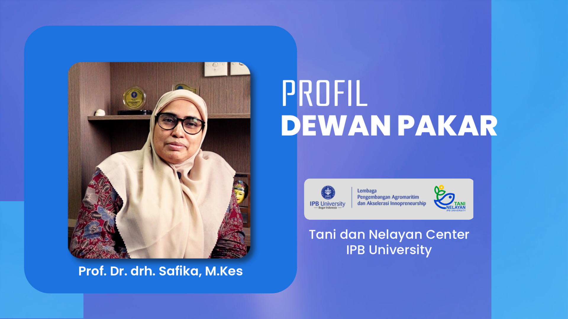 Prof. Dr. drh. Safika, M.Kes
